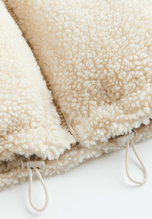 H&M - Teddy padded jacket - light beige