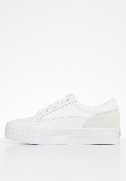 Calvin Klein - Vulc flatf low cut mix material - white