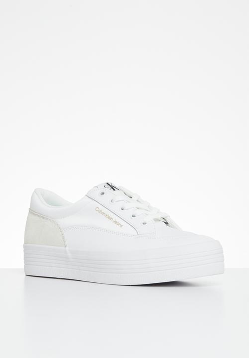Calvin Klein - Vulc flatf low cut mix material - white