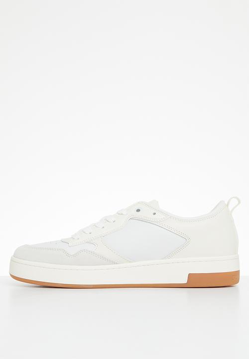 Calvin Klein - Basket cupsole low lth  mono w - ivory & bright white