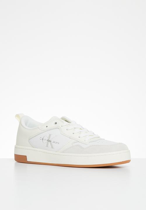 Calvin Klein - Basket cupsole low lth  mono w - ivory & bright white
