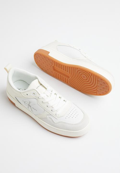 Calvin Klein - Basket cupsole low lth  mono w - ivory & bright white