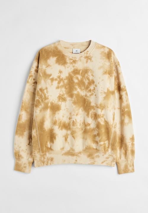 H&M - Oversized fit cotton sweatshirt - beige
