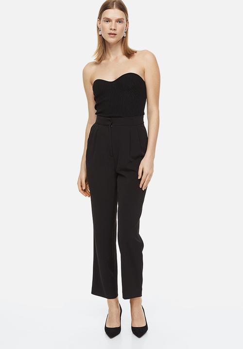 H&M - Tailored trousers - black