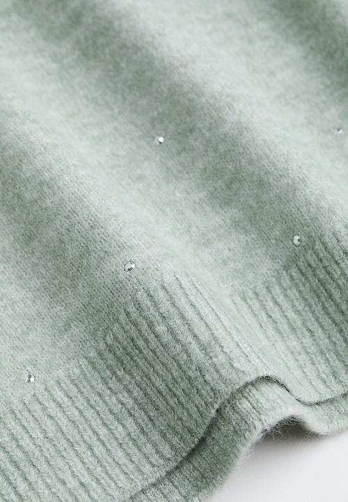 H&M - Beaded jumper - light green