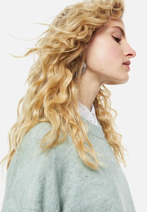 H&M - Beaded jumper - light green