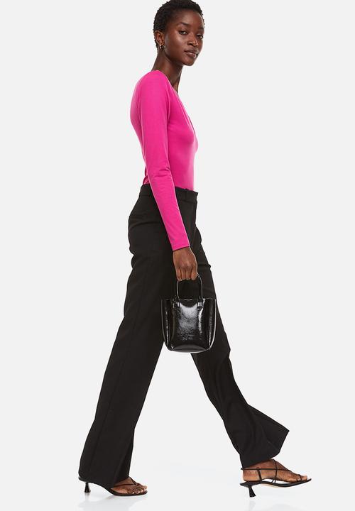 H&M - V-neck bodysuit - cerise