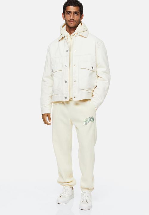 H&M - Relaxed fit sweatpants - multi,white
