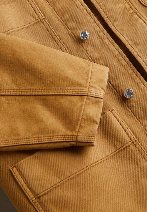 H&M - Boxy twill jacket - beige