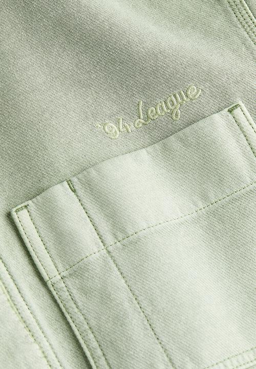 H&M - Boxy twill jacket - green