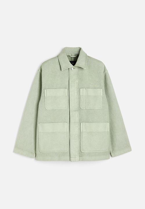 H&M - Boxy twill jacket - green