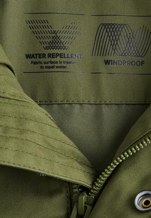 H&M - Water-repellent hooded jacket - green