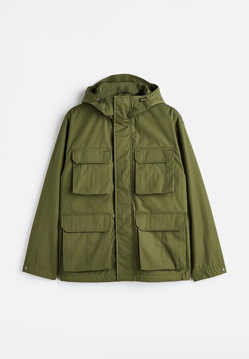 H&M - Water-repellent hooded jacket - green