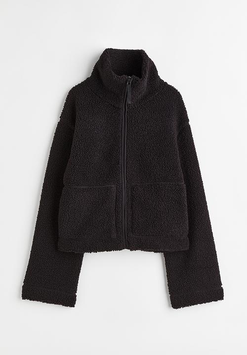 H&M - Teddy jacket - black