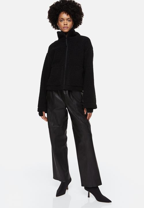 H&M - Teddy jacket - black