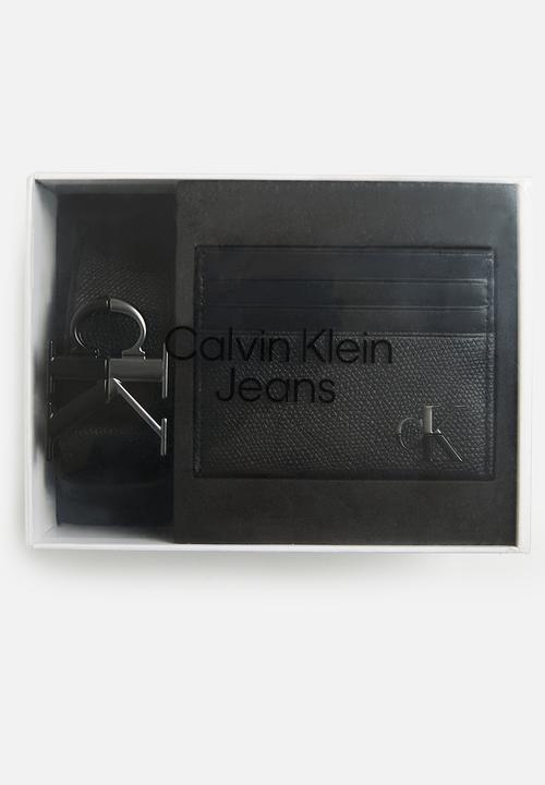 Calvin Klein - Mono buckle + cardholder 6cc - black