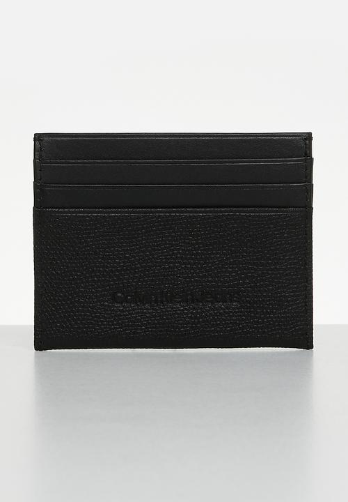 Calvin Klein - Mono buckle + cardholder 6cc - black