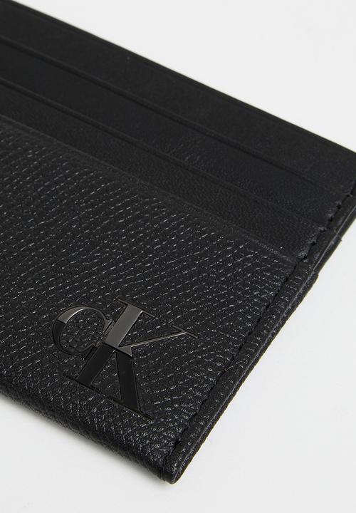 Calvin Klein - Mono buckle + cardholder 6cc - black