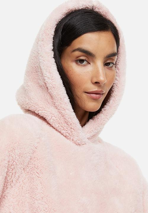 H&M - Teddy hoodie - pink