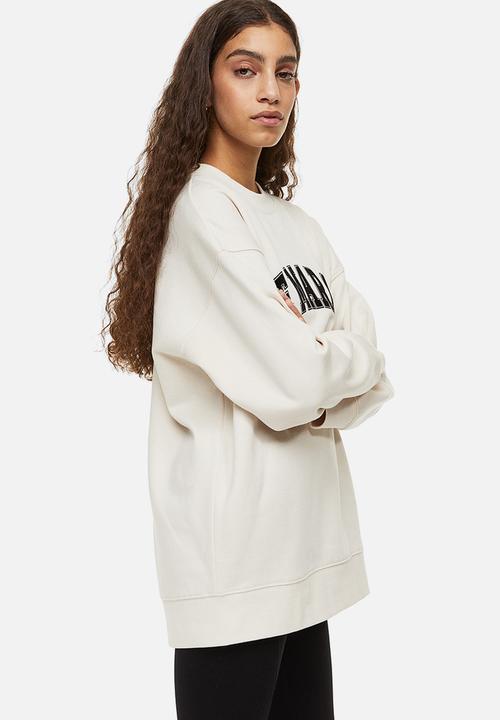 H&M - Printed sweatshirt - cream/le marais
