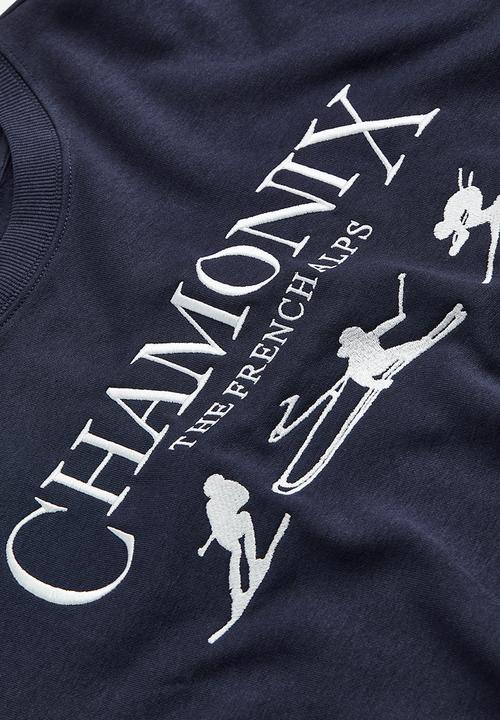 H&M - Sweatshirt - dark blue/chamonix