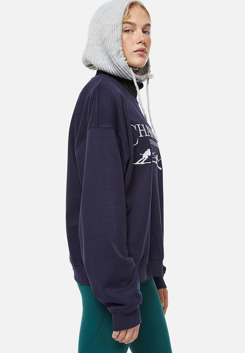 H&M - Sweatshirt - dark blue/chamonix