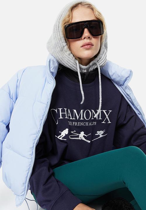 H&M - Sweatshirt - dark blue/chamonix