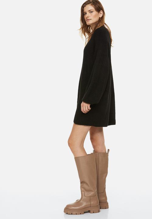 H&M - Knitted dress - black