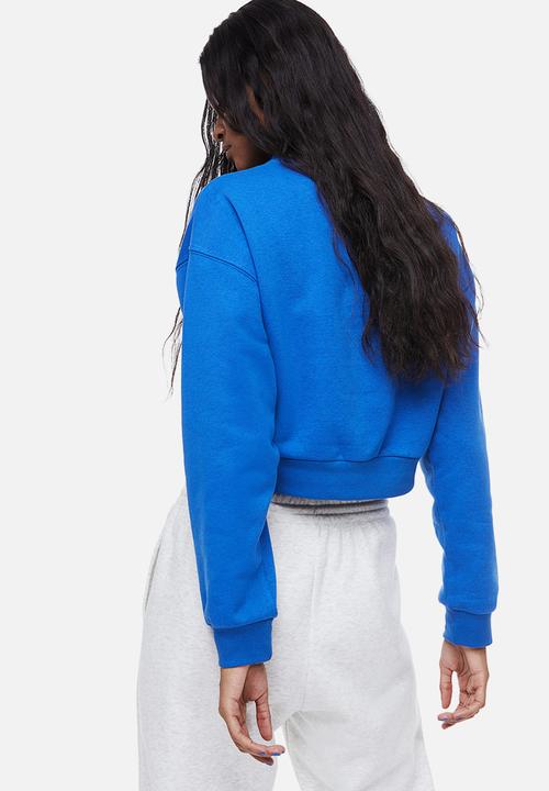 H&M - Cropped sweatshirt - bright blue