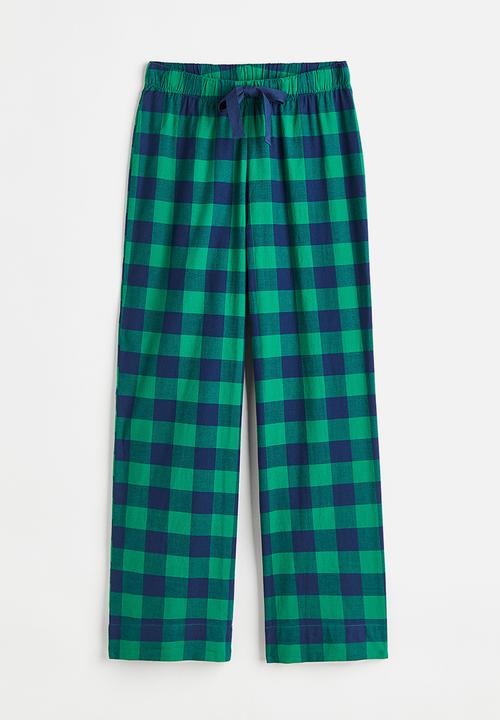 H&M - Pyjama bottoms - green/checked