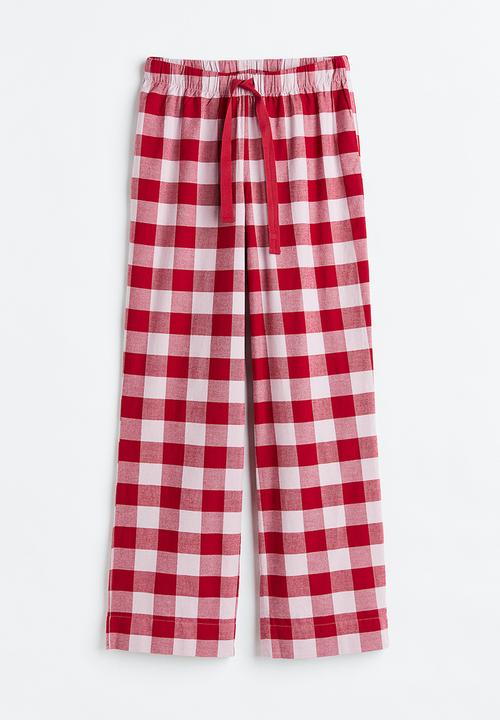 H&M - Pyjama bottoms -  red/checked