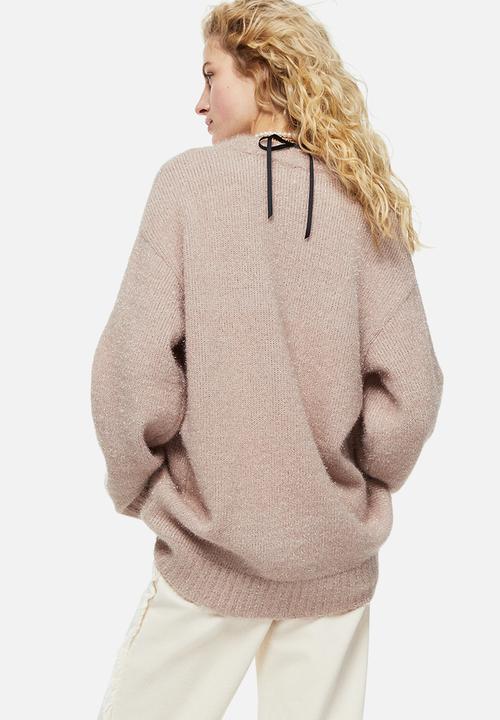 H&M - Glittery dress - powder pink