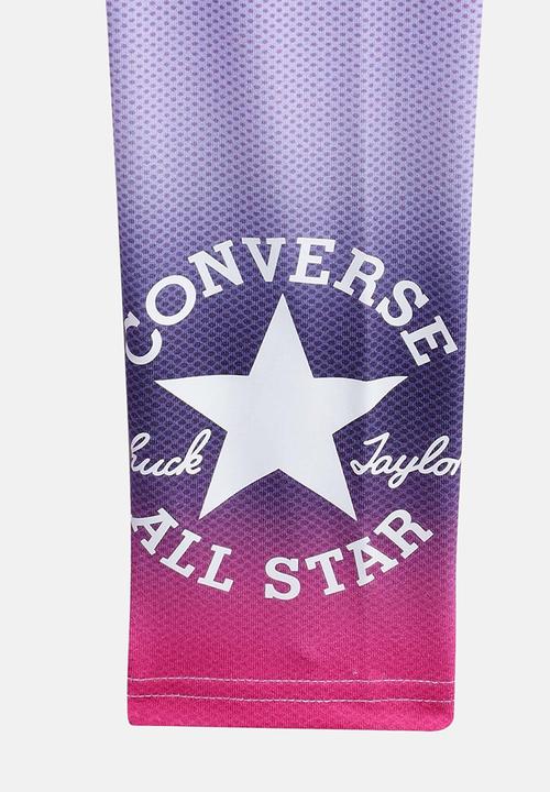 Converse - Teen high rise printed legging - comic purple