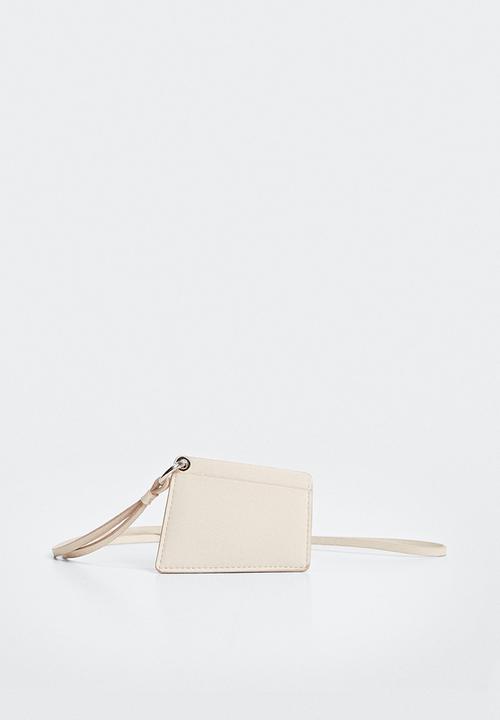 MANGO - Card holder g-trap - off white