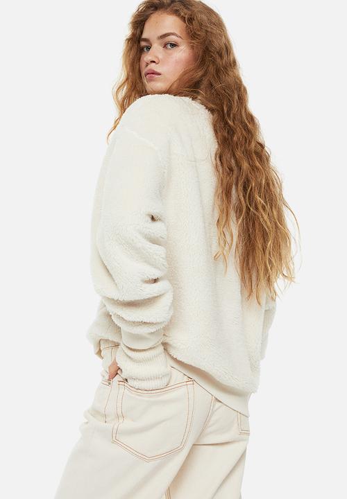 H&M - Printed sweatshirt - cream/snoopy