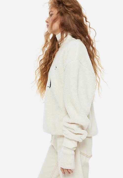 H&M - Printed sweatshirt - cream/snoopy