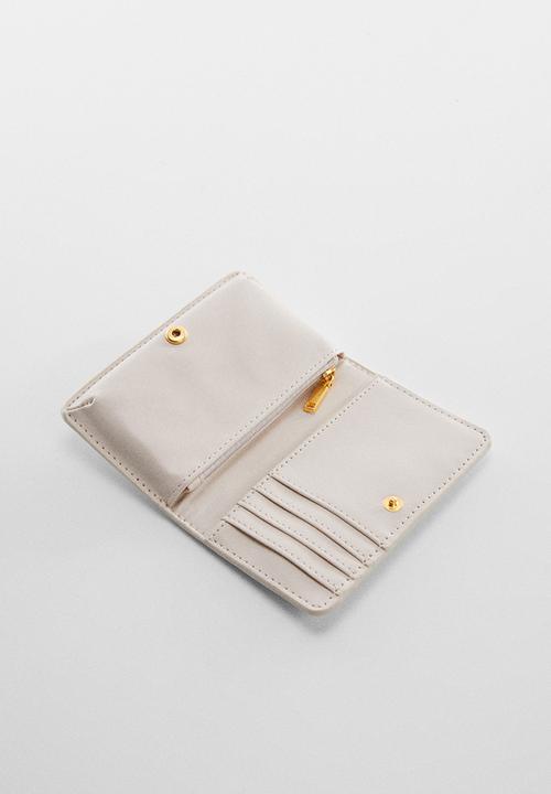MANGO - Wallet malva - white