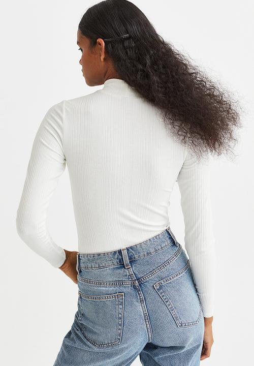 H&M - Long-sleeved top - white