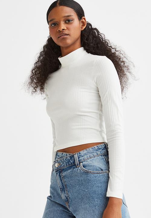 H&M - Long-sleeved top - white