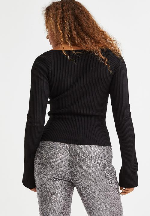 H&M - Rib-knit jumper - black
