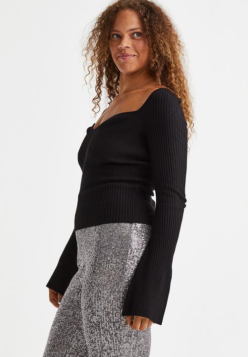 H&M - Rib-knit jumper - black