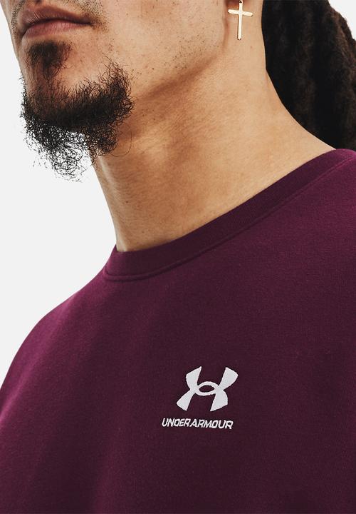 Under Armour - Ua essential fleece crew - purple stone
