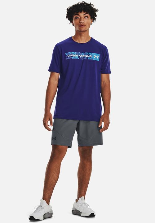Under Armour - Ua camo chest stripe short sleeve - sonar blue