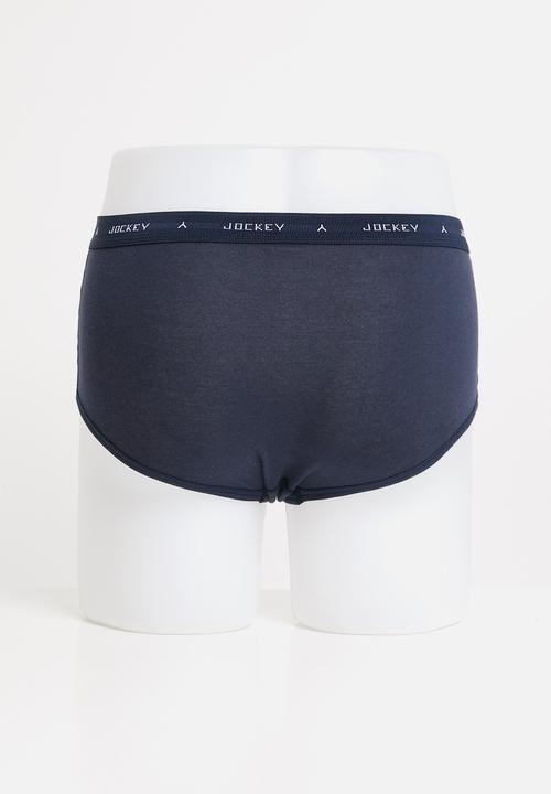 Jockey - 3 Pk rib y-front brief  -  darks Pk