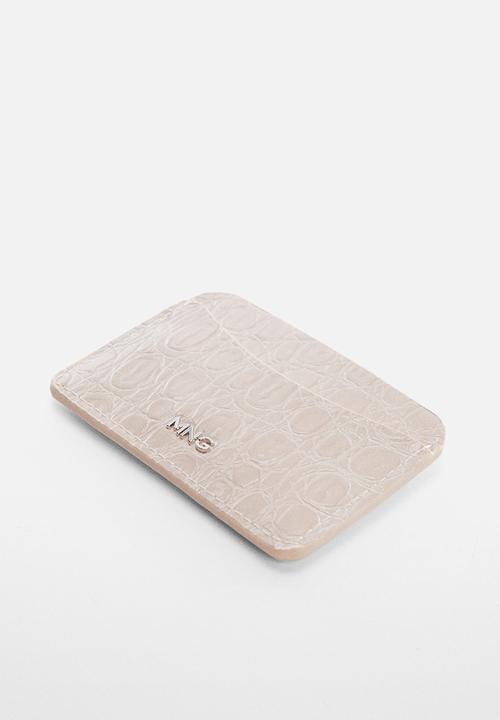 MANGO - Card holder ona - off white