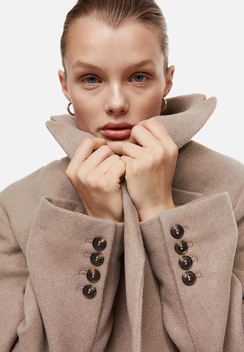 H&M - Single-breasted coat - beige