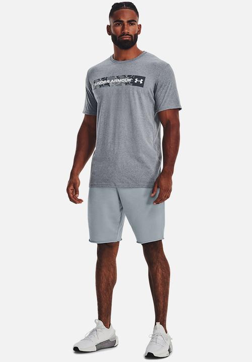 Under Armour - Ua camo chest stripe short sleeve - steel light heather