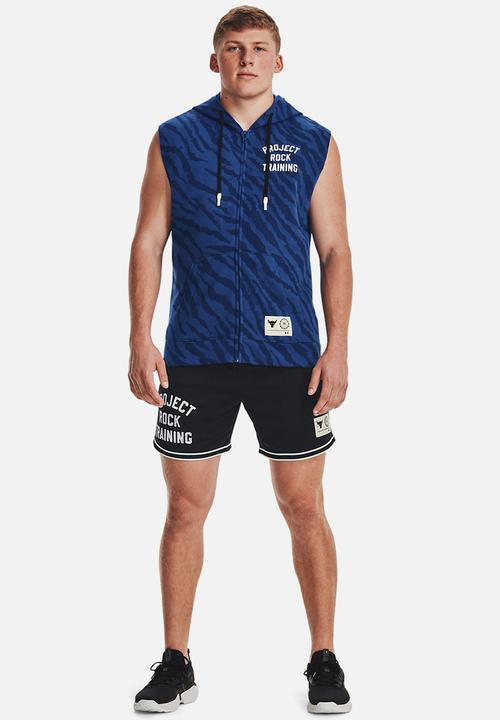 Under Armour - Project rock rival sleeveless full-zip - blue mirage