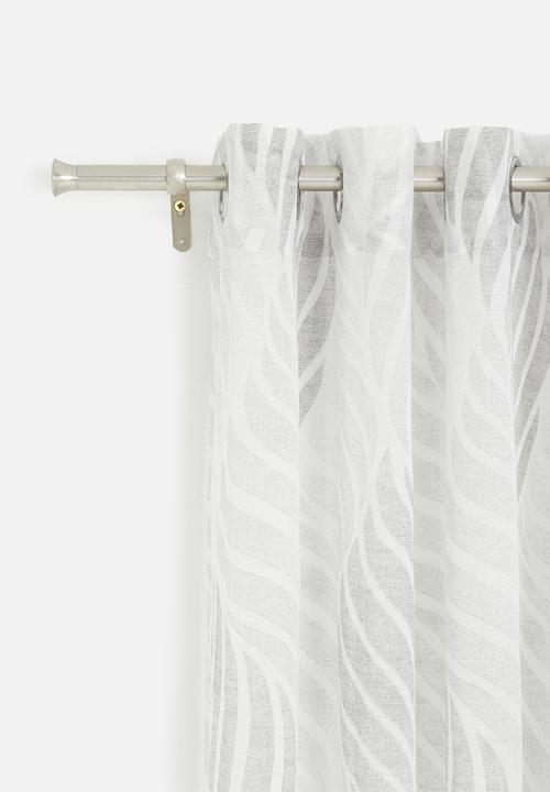 Design Collection - Fern sheer eyelet curtain - grey