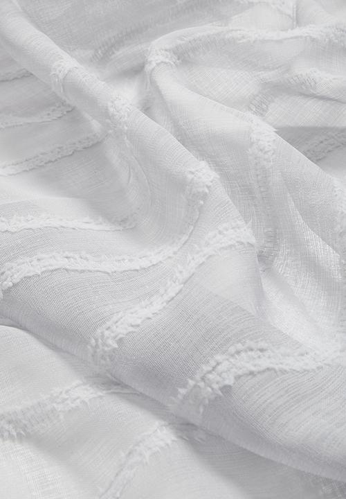 Design Collection - Wave sheer taped curtain -  grey